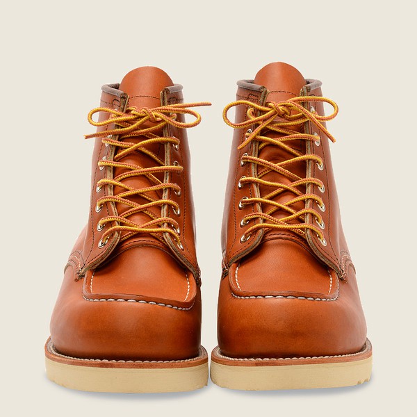 Red Wing Heritage Bot Erkek - Classic Moc – 6-Inch Legacy Deri - Kahverengi - 90QFPOHDA